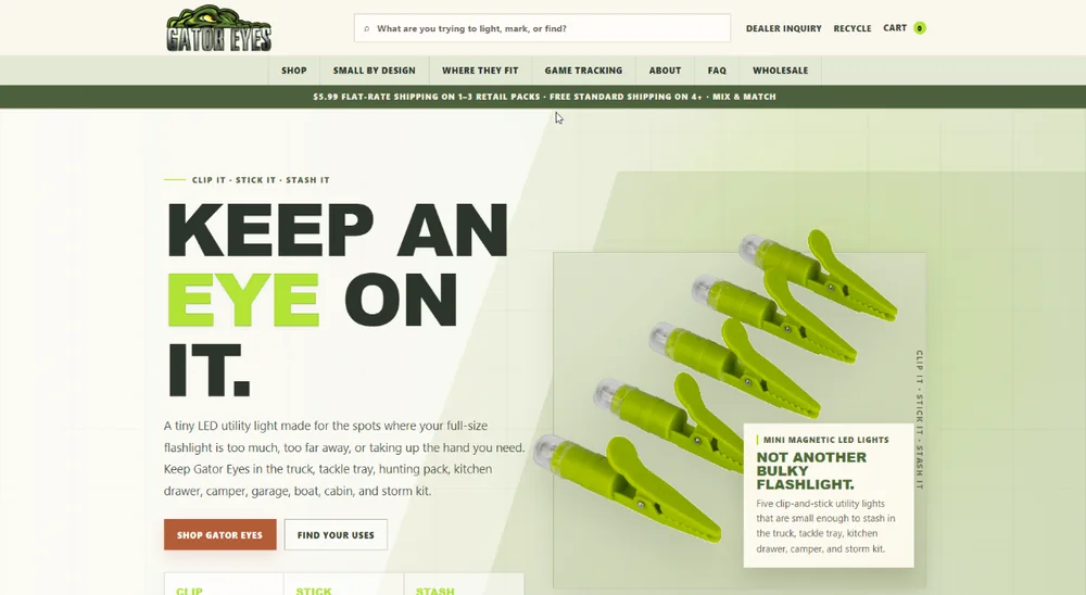 Gator Eyes homepage