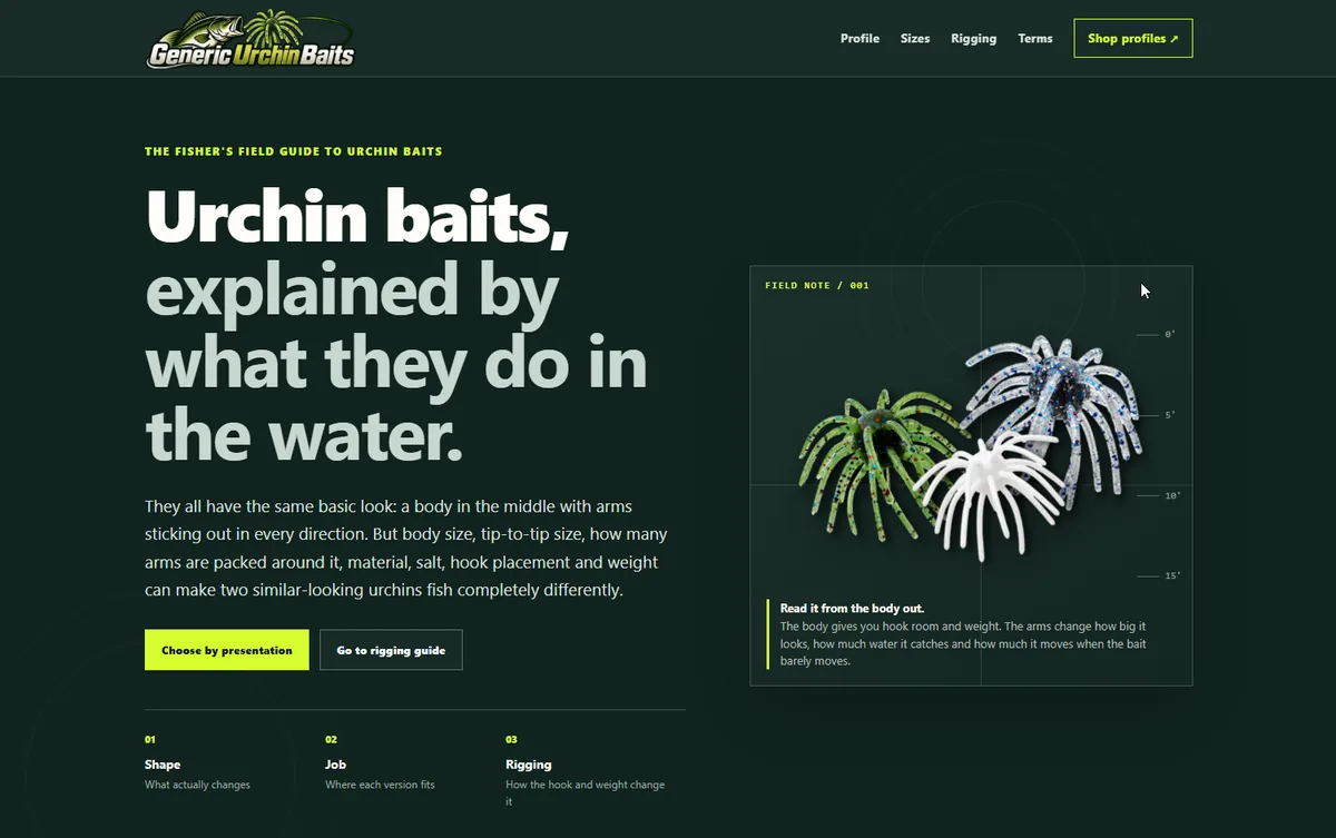 Homepage preview of Generic Urchin Baits