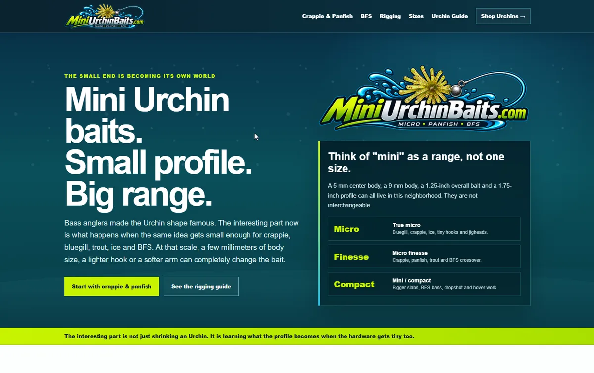 Homepage preview of Mini Urchin Baits