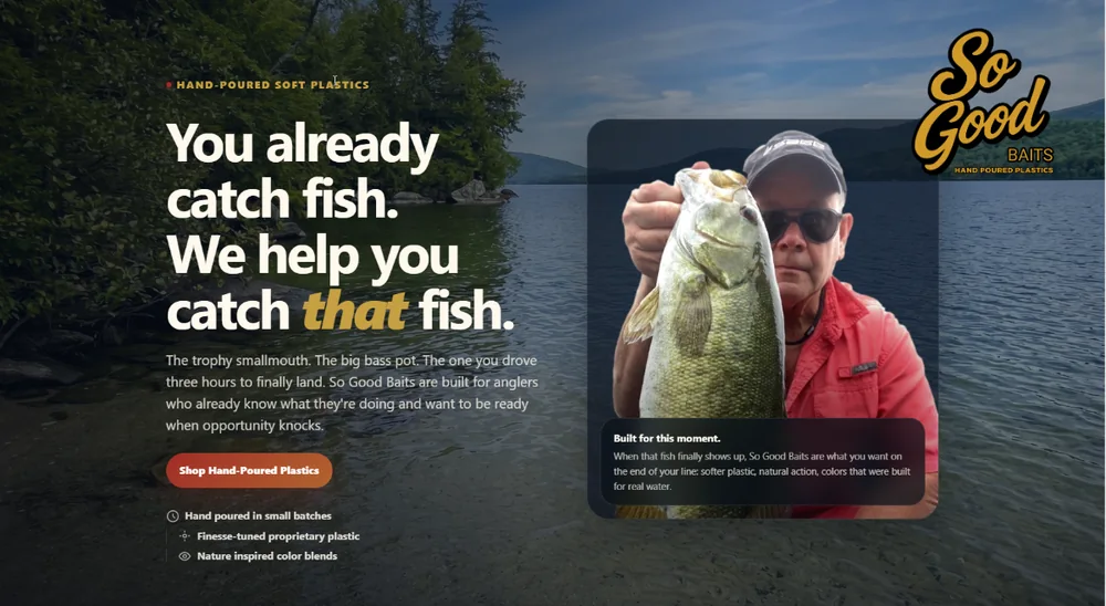 So Good Baits homepage