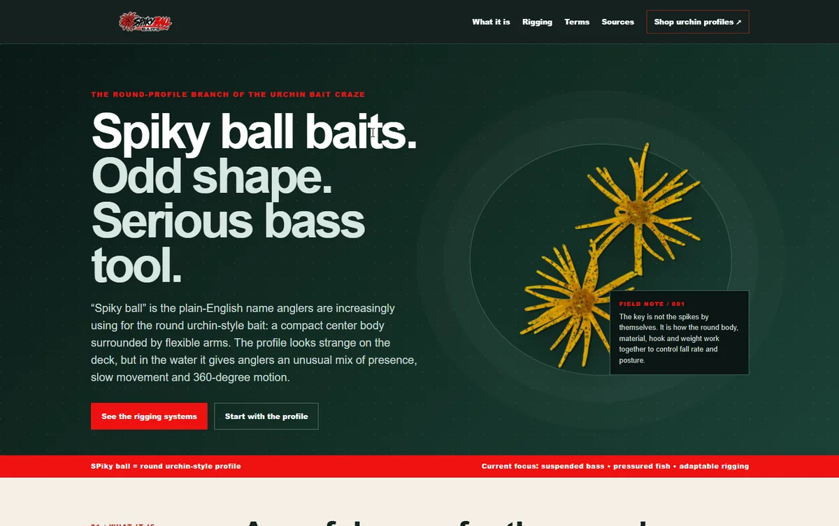 Homepage preview of Spiky Ball Baits
